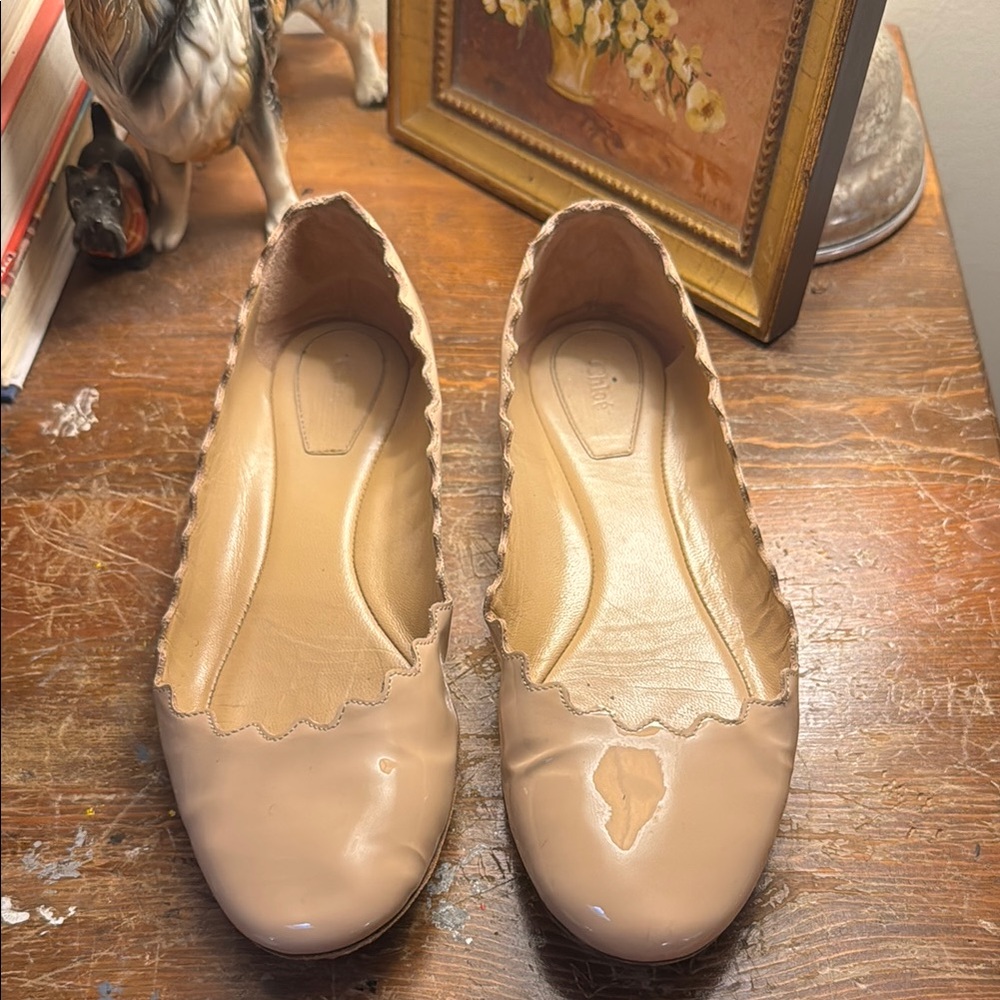 Women's Beige Ballet Flats